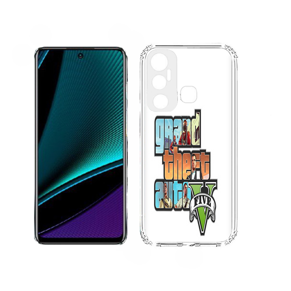 

Чехол MyPads игра гта для Infinix Hot 11, Прозрачный, Tocco