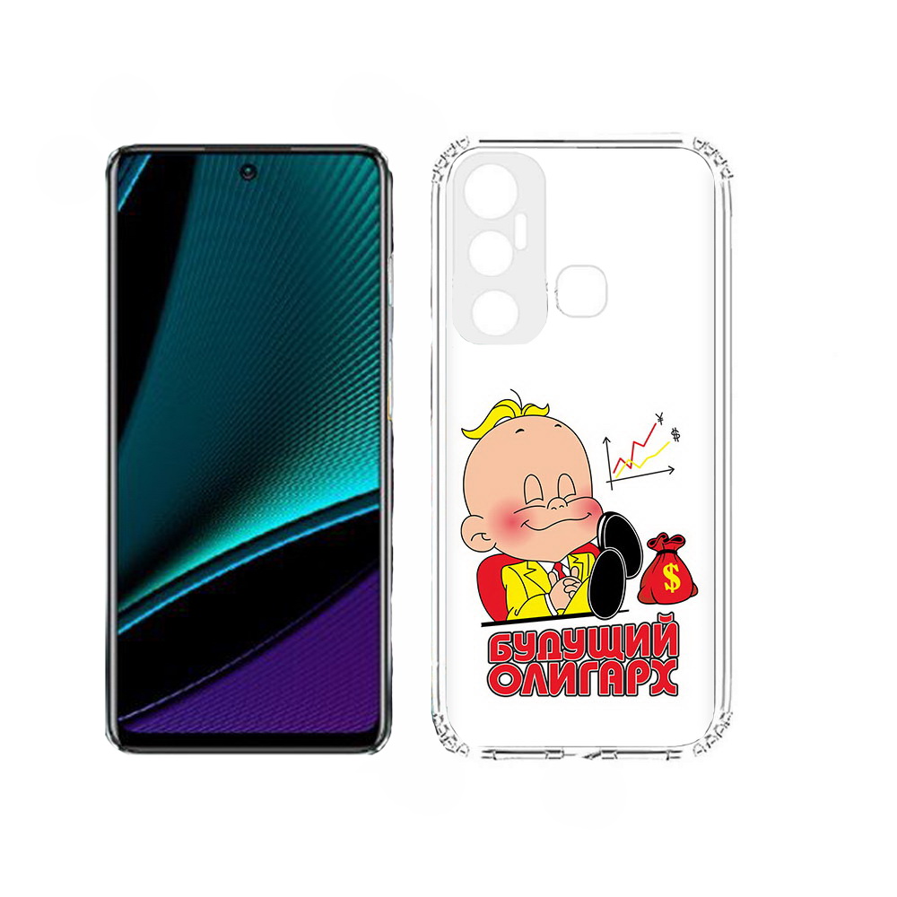 

Чехол MyPads Будущий олигарх для Infinix Hot 11, Прозрачный, Tocco