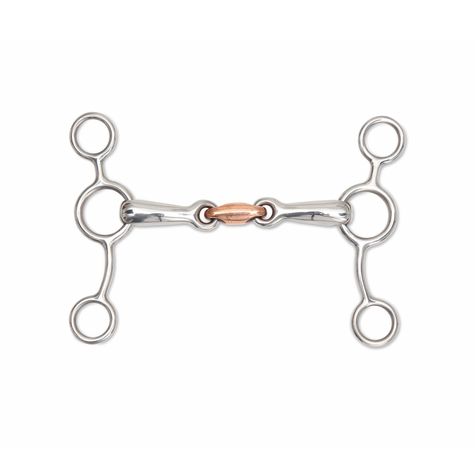 Трензель для лошади SHIRES Tom Thumb, с медной конфетой, 12.5 см