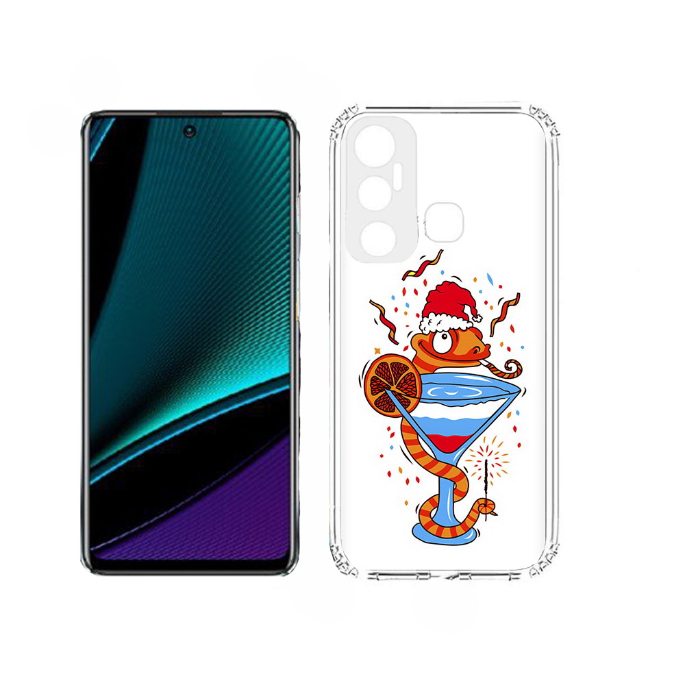 

Чехол MyPads змейка для Infinix Hot 11, Прозрачный, Tocco