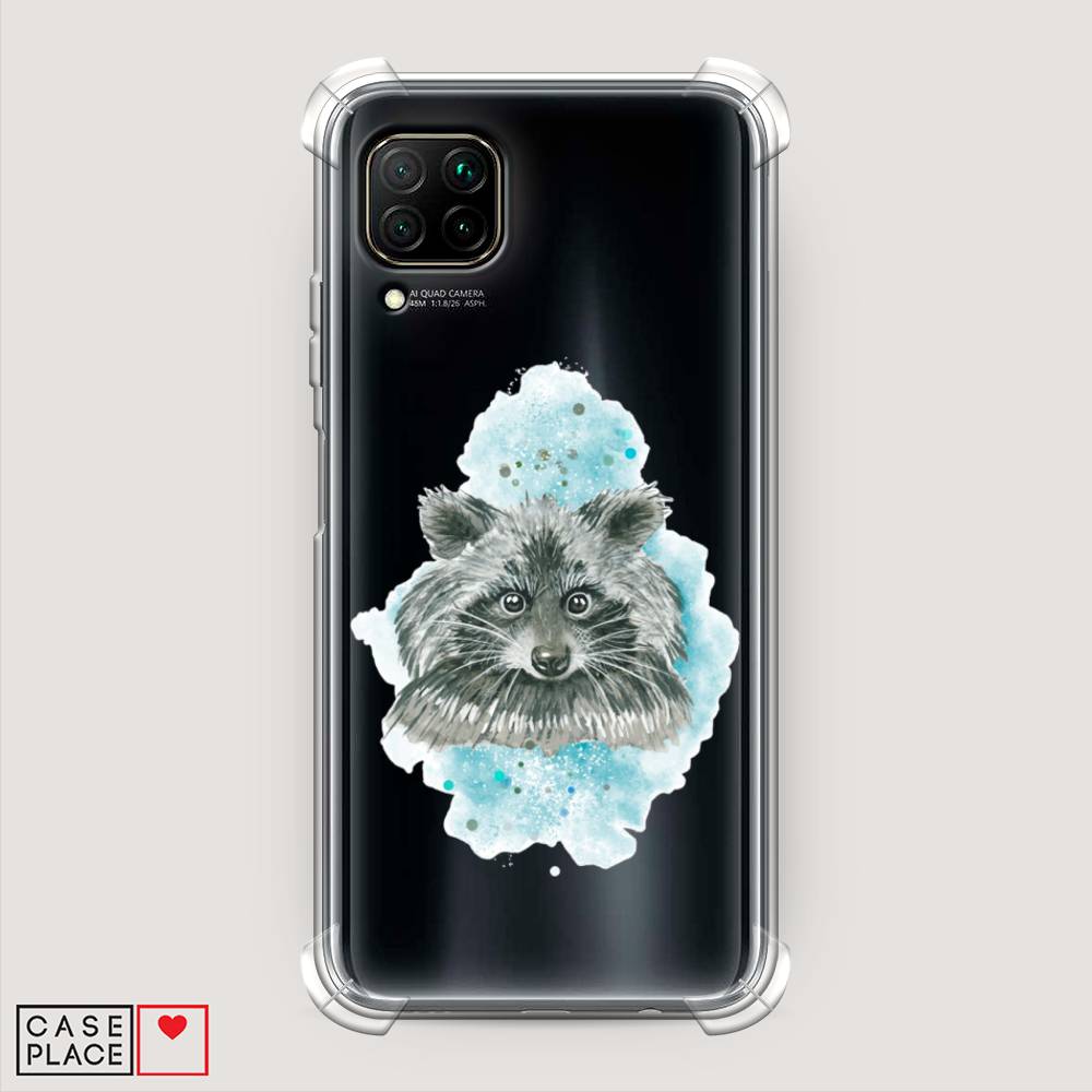 

Чехол Awog на Huawei P40 Lite "Енот в голубом облаке", Голубой, 611651-1