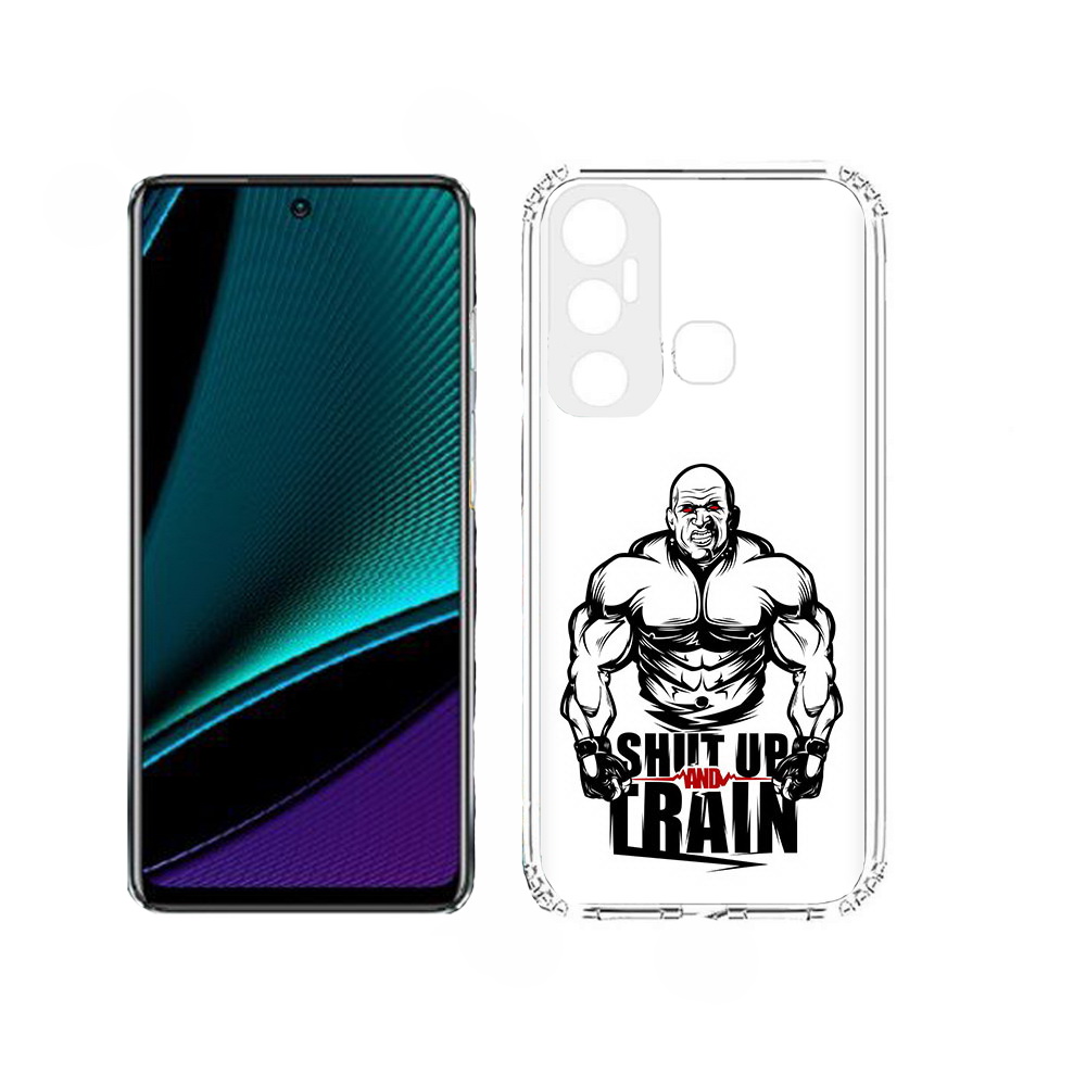 

Чехол MyPads здоровое тело для Infinix Hot 11, Прозрачный, Tocco