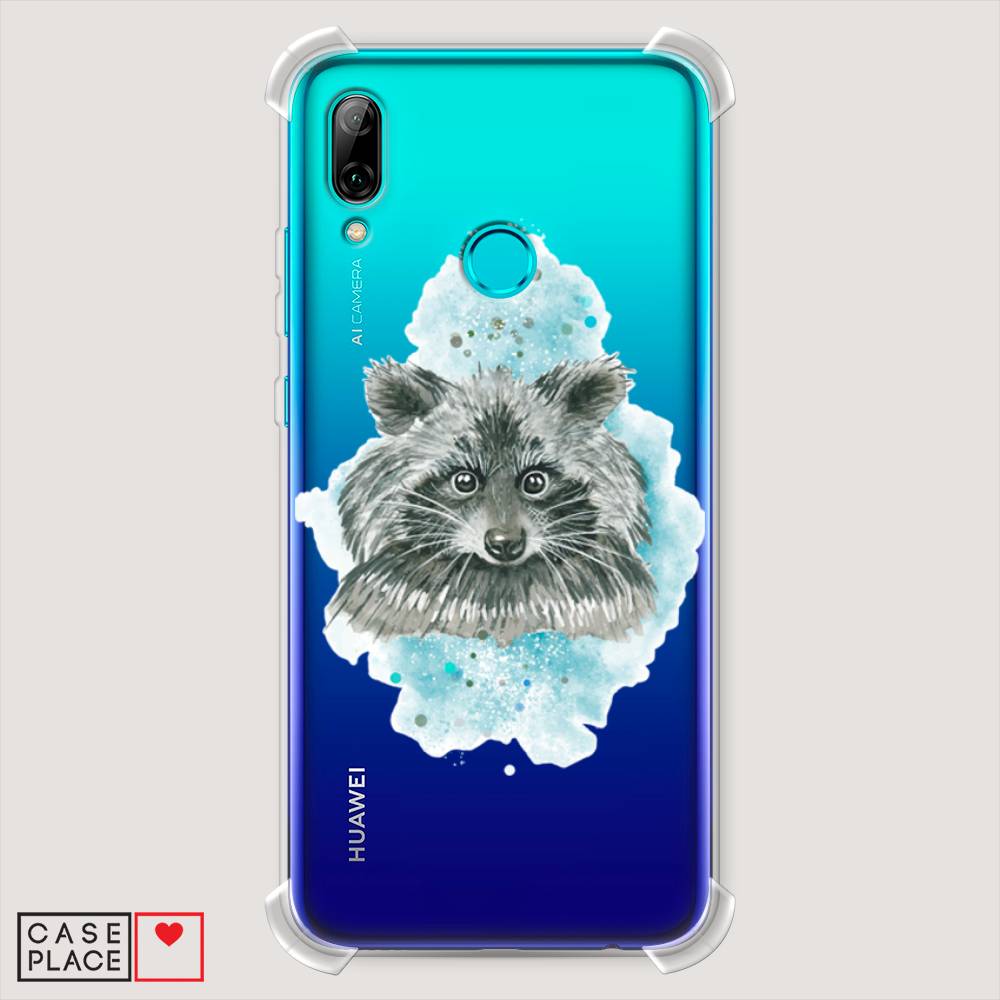

Чехол Awog "Енот в голубом облаке" для Huawei P Smart 2019, Голубой, 67251-1