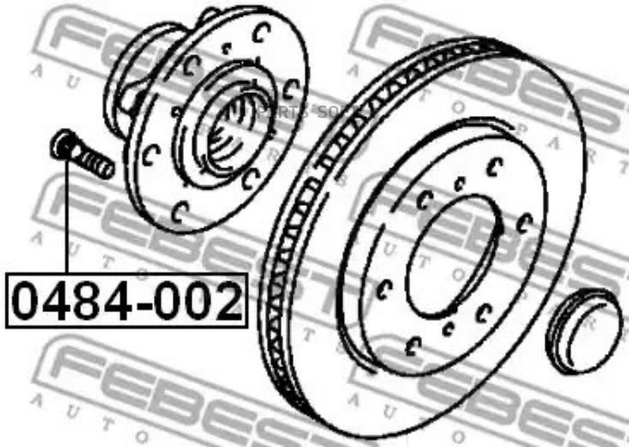 

FEBECT 0484-002 Шпилька колсная