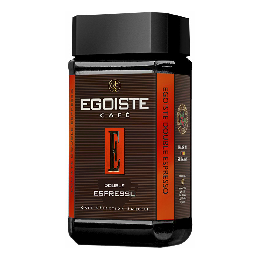 Кофе Egoiste Double Espresso сублимированный растворимый 100 г 784₽