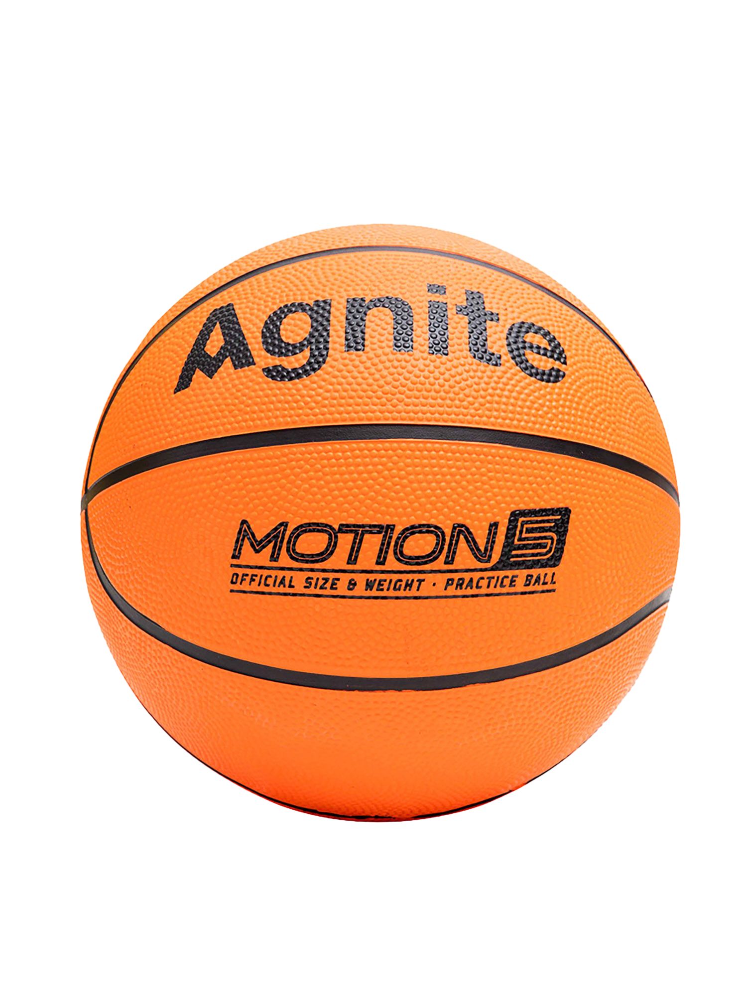 Мяч баскетбольный Agnite Agnite Rubber Basketball (Motion Series) №5 оранжевый