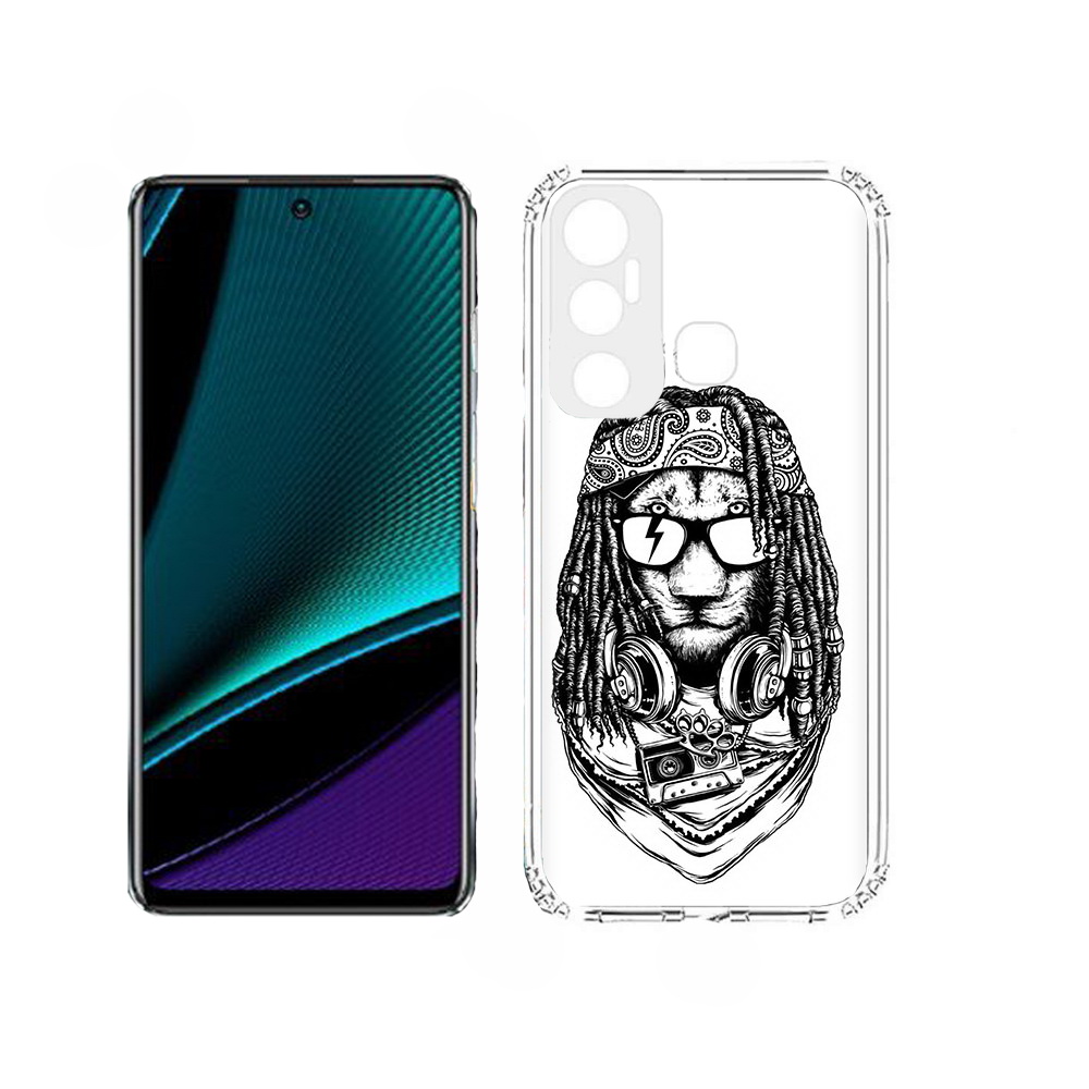 

Чехол MyPads дреды льва для Infinix Hot 11, Прозрачный, Tocco