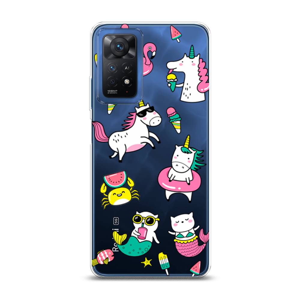 фото Силиконовый чехол "на отдыхе" на xiaomi redmi note 11e pro awog