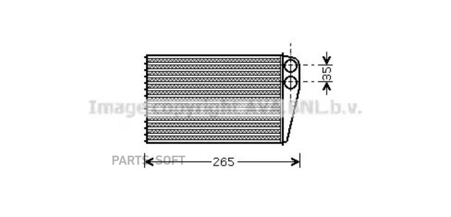 

AVA RTA6354 Радиатор печки 1шт