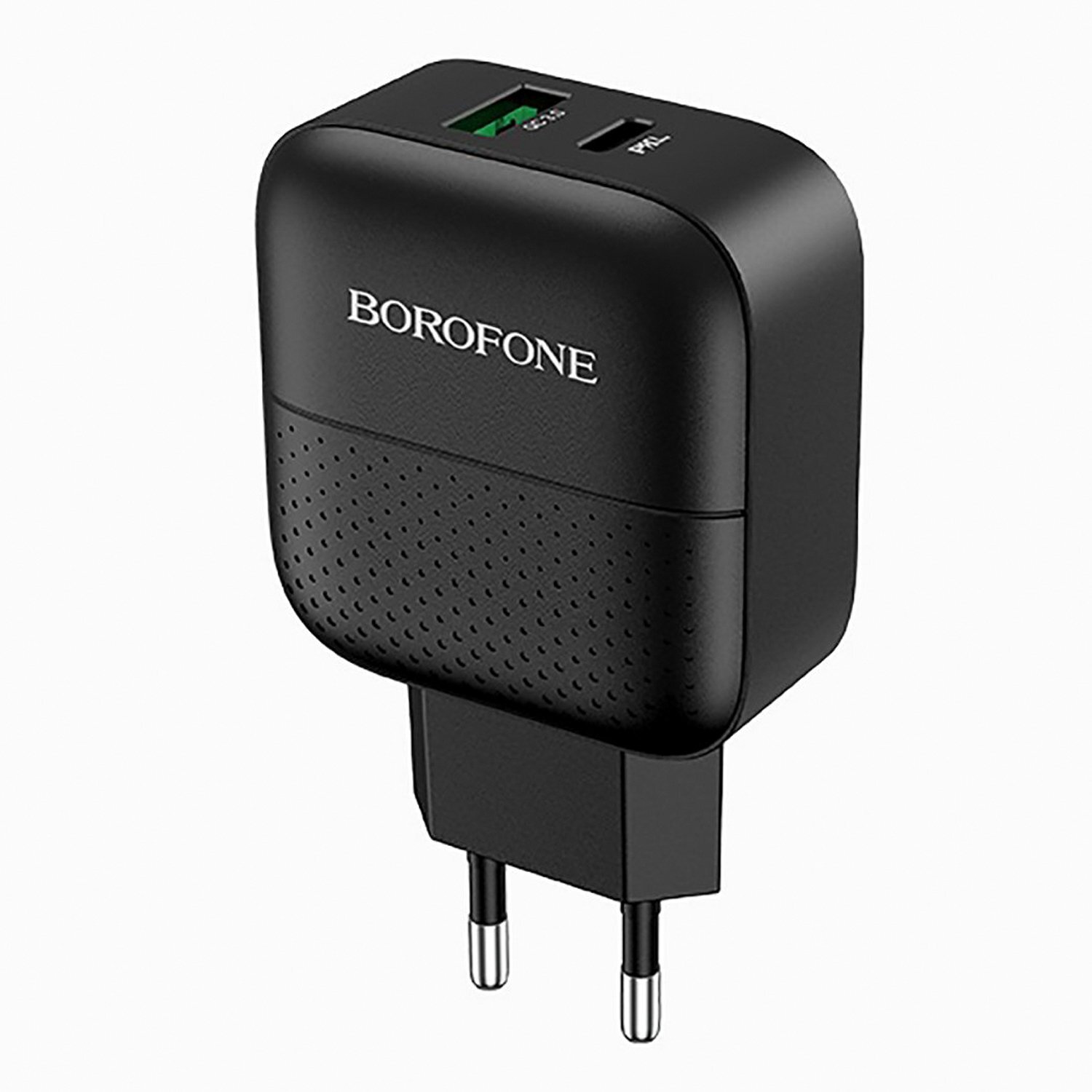 

Сетевое зарядное устройство BOROFONE BA46A Premium 1xUSB, 1xUSB Type-C 3 А, черный