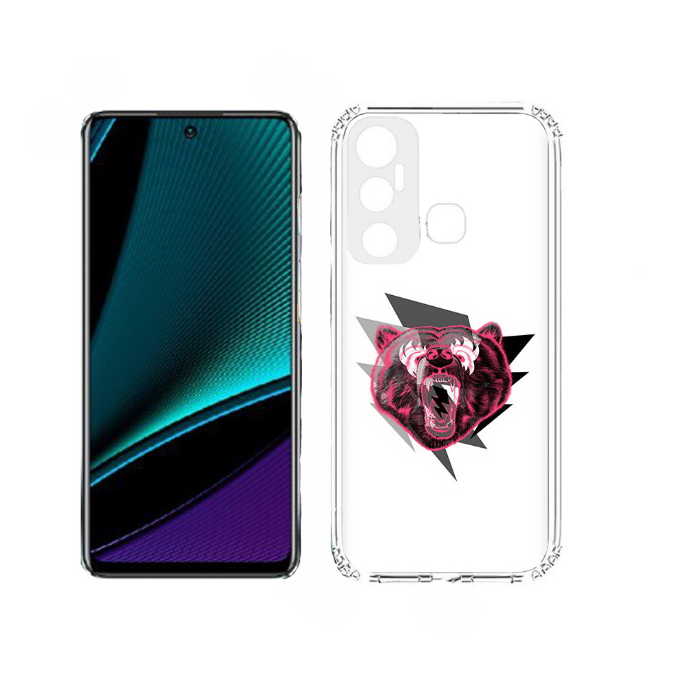 

Чехол MyPads грозовой медведь для Infinix Hot 11, Прозрачный, Tocco