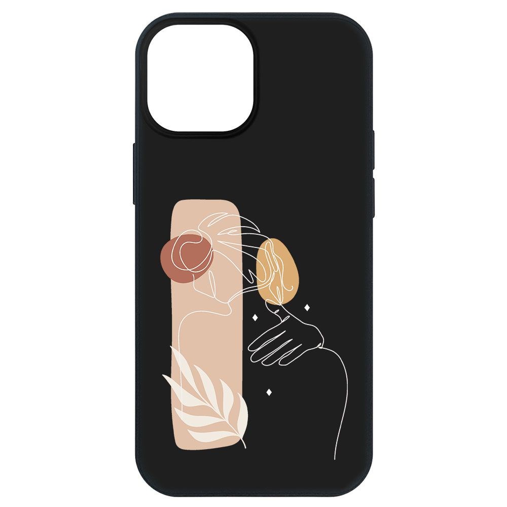

Чехол-накладка Krutoff Soft Case Нежность для iPhone 13 mini черный