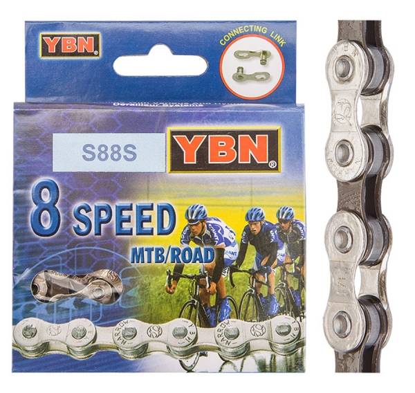 Велосипедная цепь YBN S88 1/2x3/32, 116 звеньев