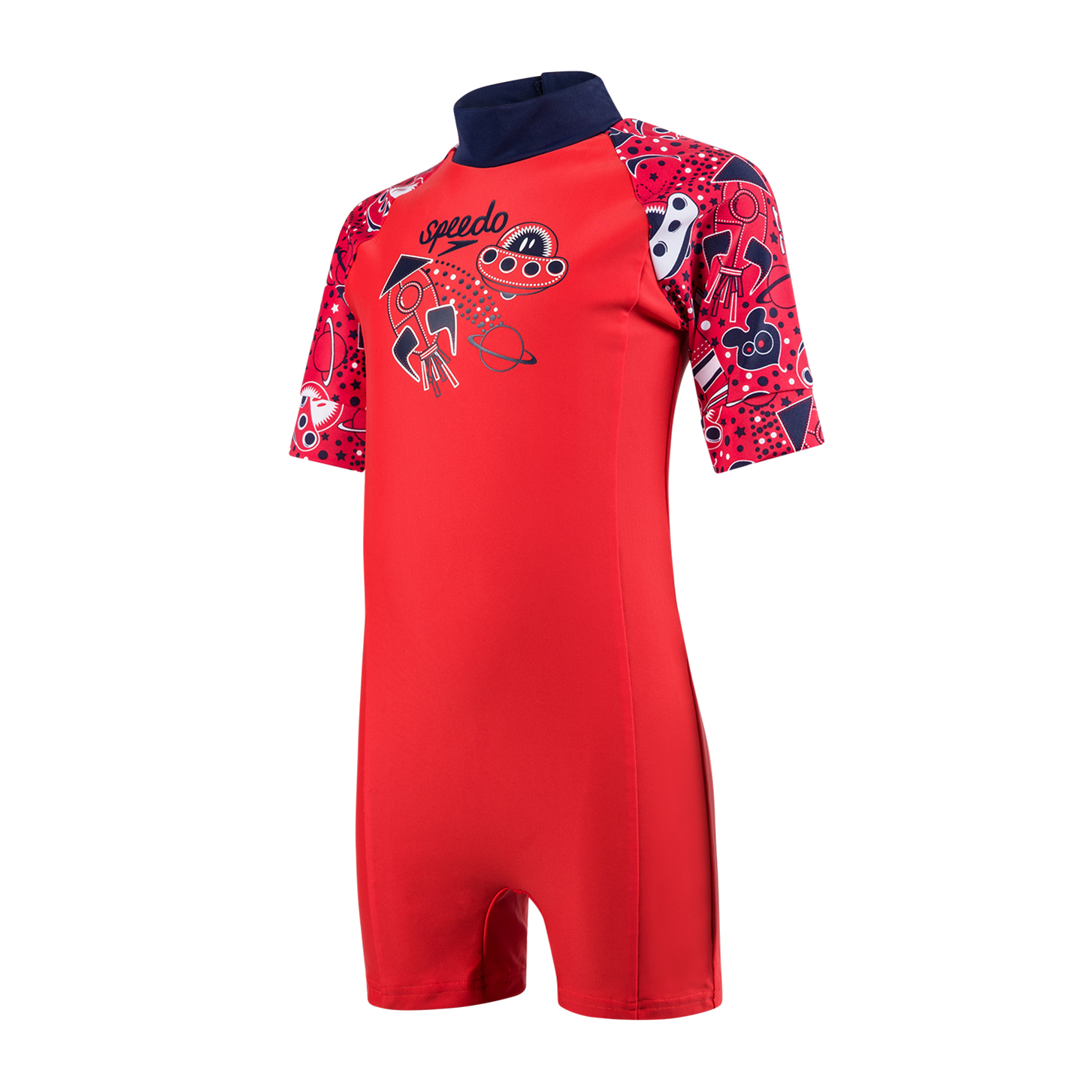 Гидрокостюм детский Speedo SPEEDO NeonWhizz All-In-One Swimsuit, красный, 116