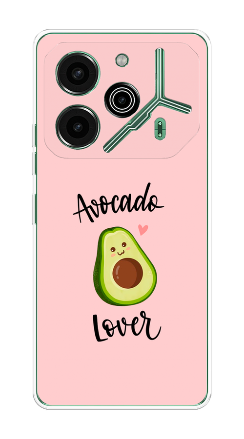 

Чехол на Tecno Pova 6 Pro 5G "Avocado lover", Розовый;зеленый, 305250-1