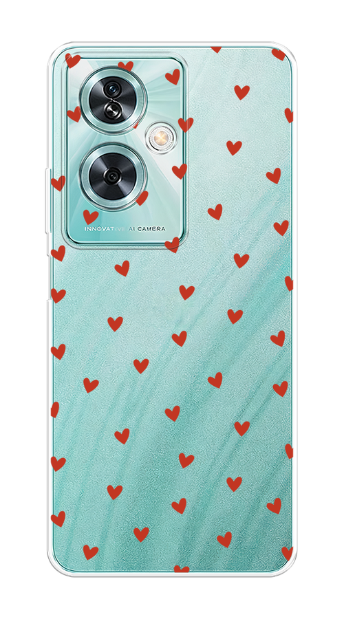 

Чехол на OnePlus Nord N30 SE "Red hearts", Красный;прозрачный, 154950-1