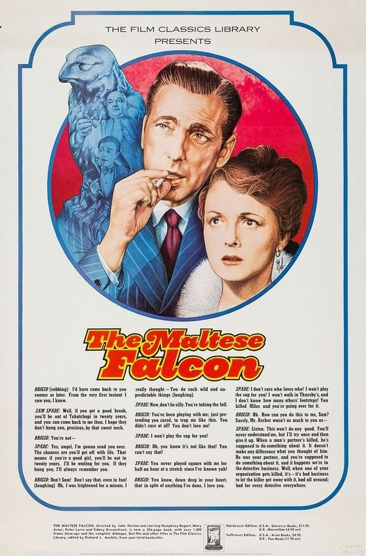 

Постер к фильму "Мальтийский сокол" (The Maltese Falcon) Оригинальный 50,8x76,2 см