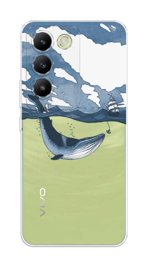 

Чехол на Vivo V30 lite 4G "Большой кит", Синий, 2610350-1