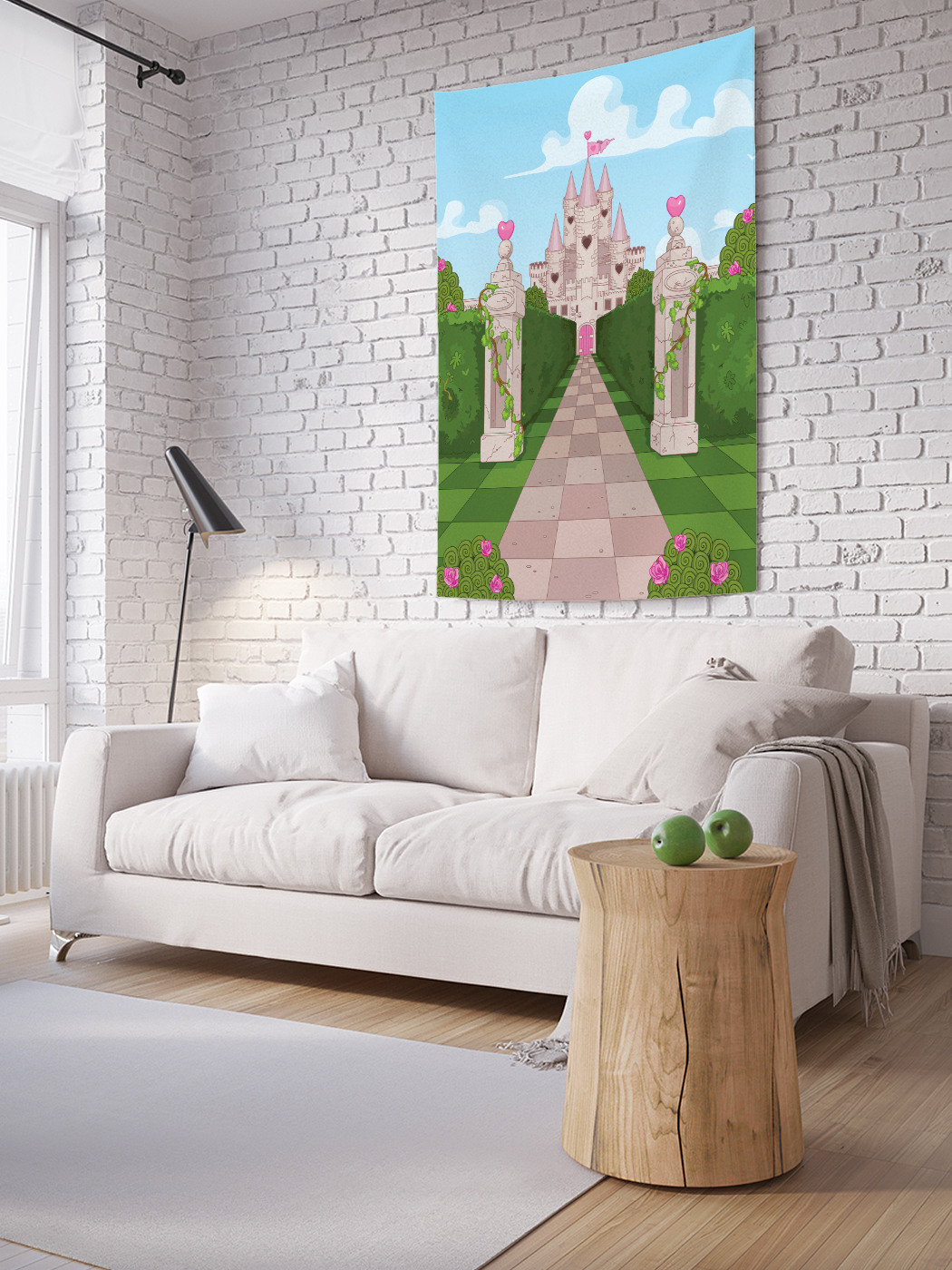 

Вертикальное фотопанно на стену JoyArty Шахматный домик 150x200 см, Шахматный домик