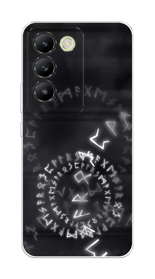 

Чехол на Vivo V30 lite 4G "Руны", Серый;черный, 2610350-1