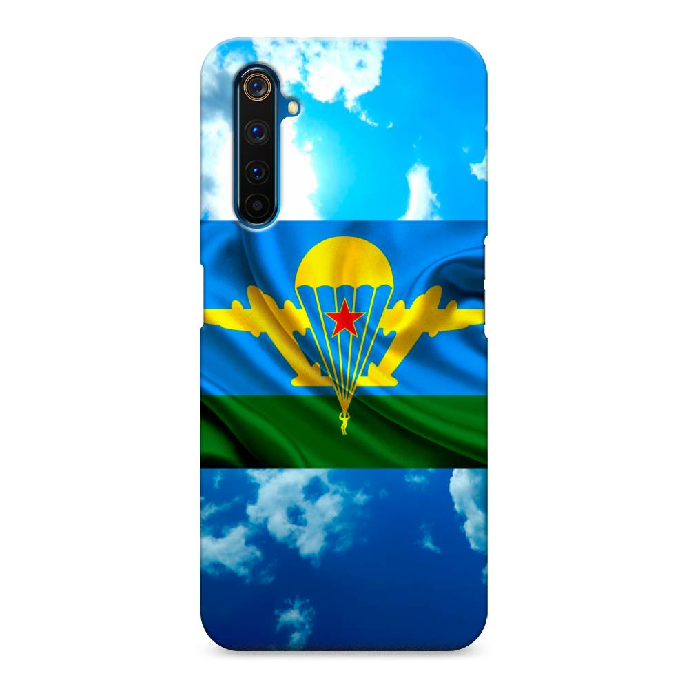 

Пластиковый чехол "ВДВ флаг в небесах" на Realme 6 Pro, 252820-4