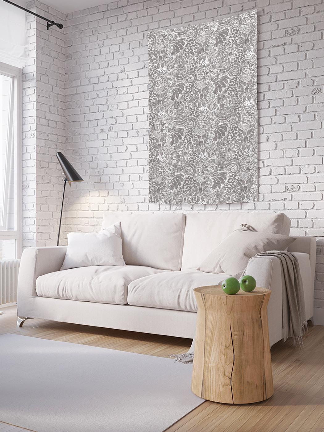 

Вертикальное фотопанно на стену JoyArty Ажурный дудл 150x200 см, Ажурный дудл