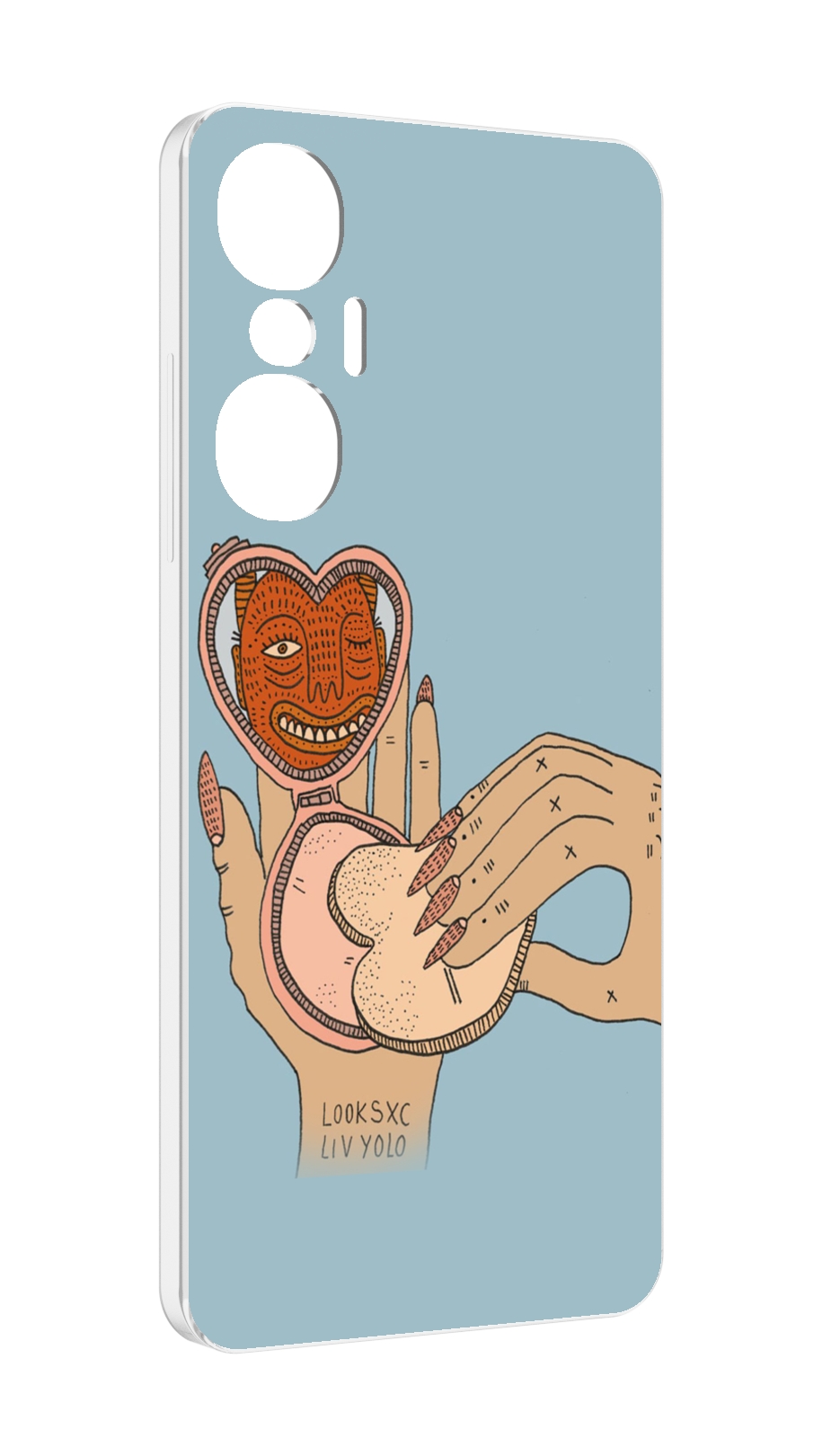 

Чехол MyPads макияж картинка женский для Infinix Hot 20S противоударный, Tocco