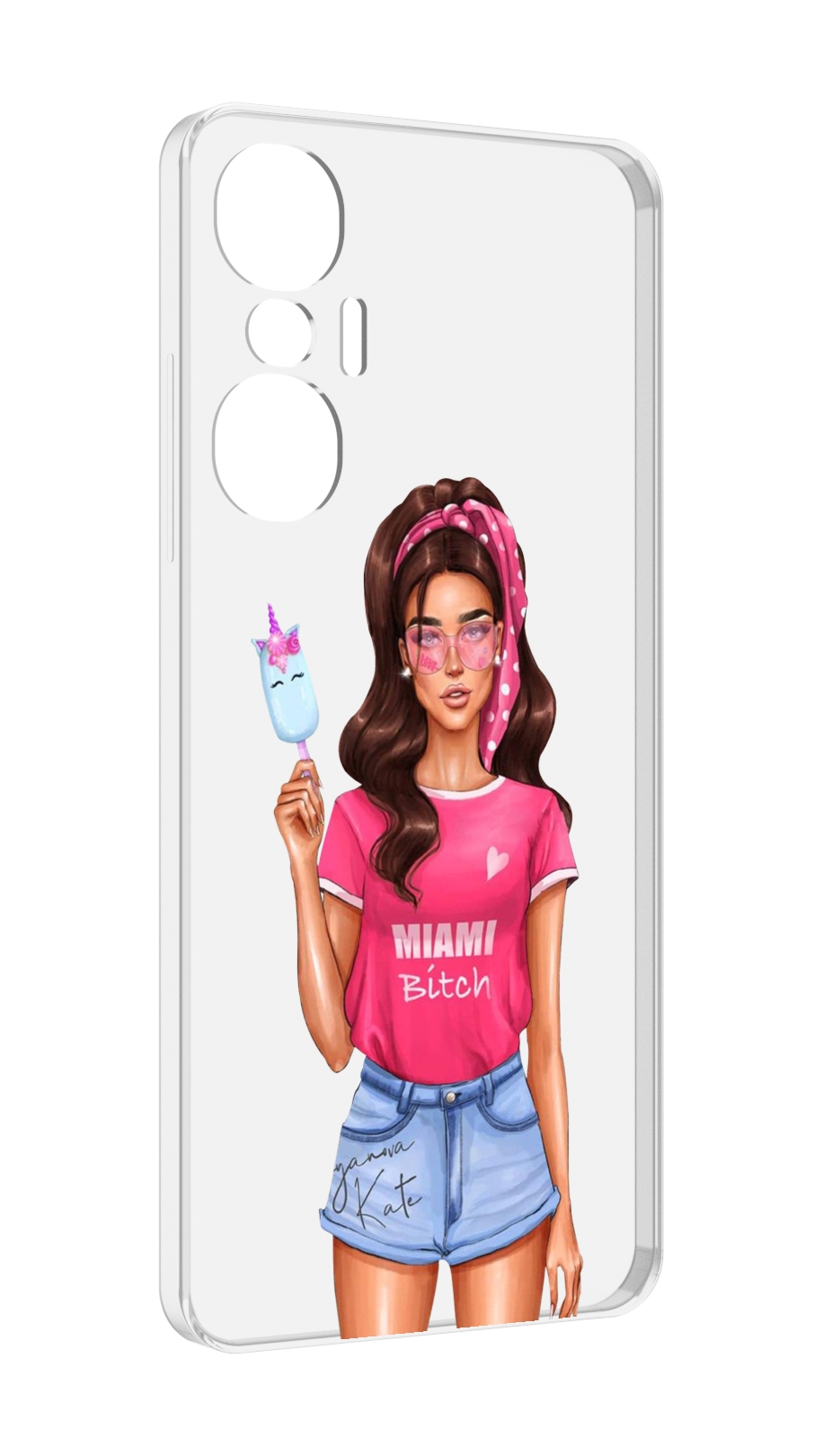 

Чехол MyPads майами-битч женский для Infinix Hot 20S противоударный, Tocco