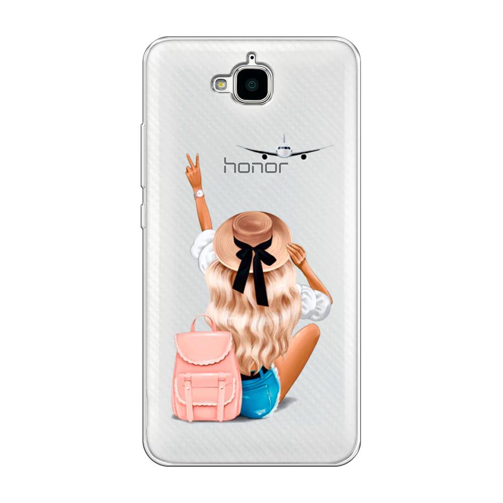 

Чехол Awog на Honor 4C Pro "Автостопом самолетом", Разноцветный, 63250-7