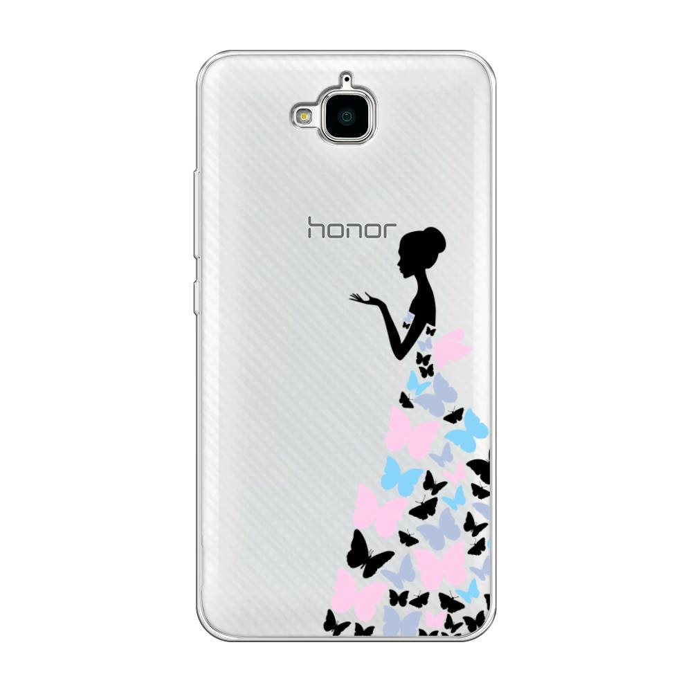 фото Чехол awog "платье из бабочек" для honor 4c pro