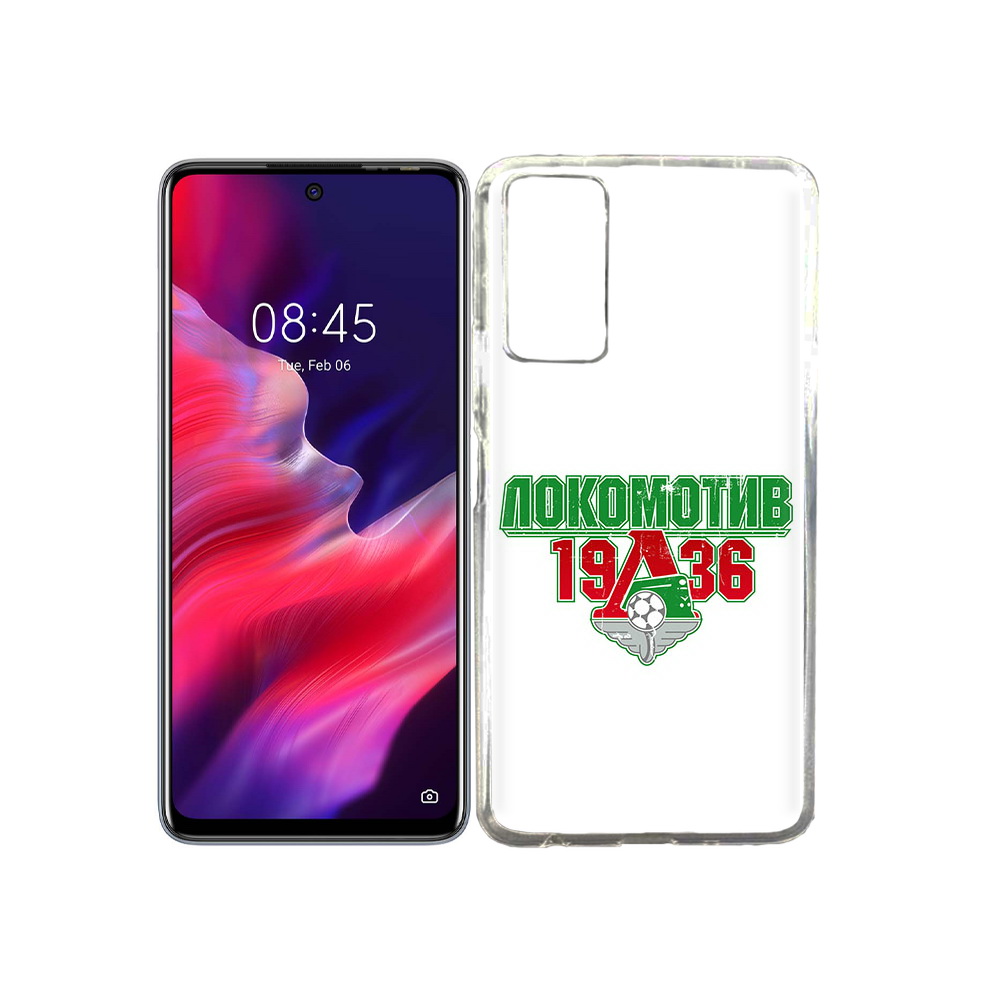

Чехол MyPads Tocco для Tecno Pova 2 ФК локомотив 1936, Прозрачный, Tocco