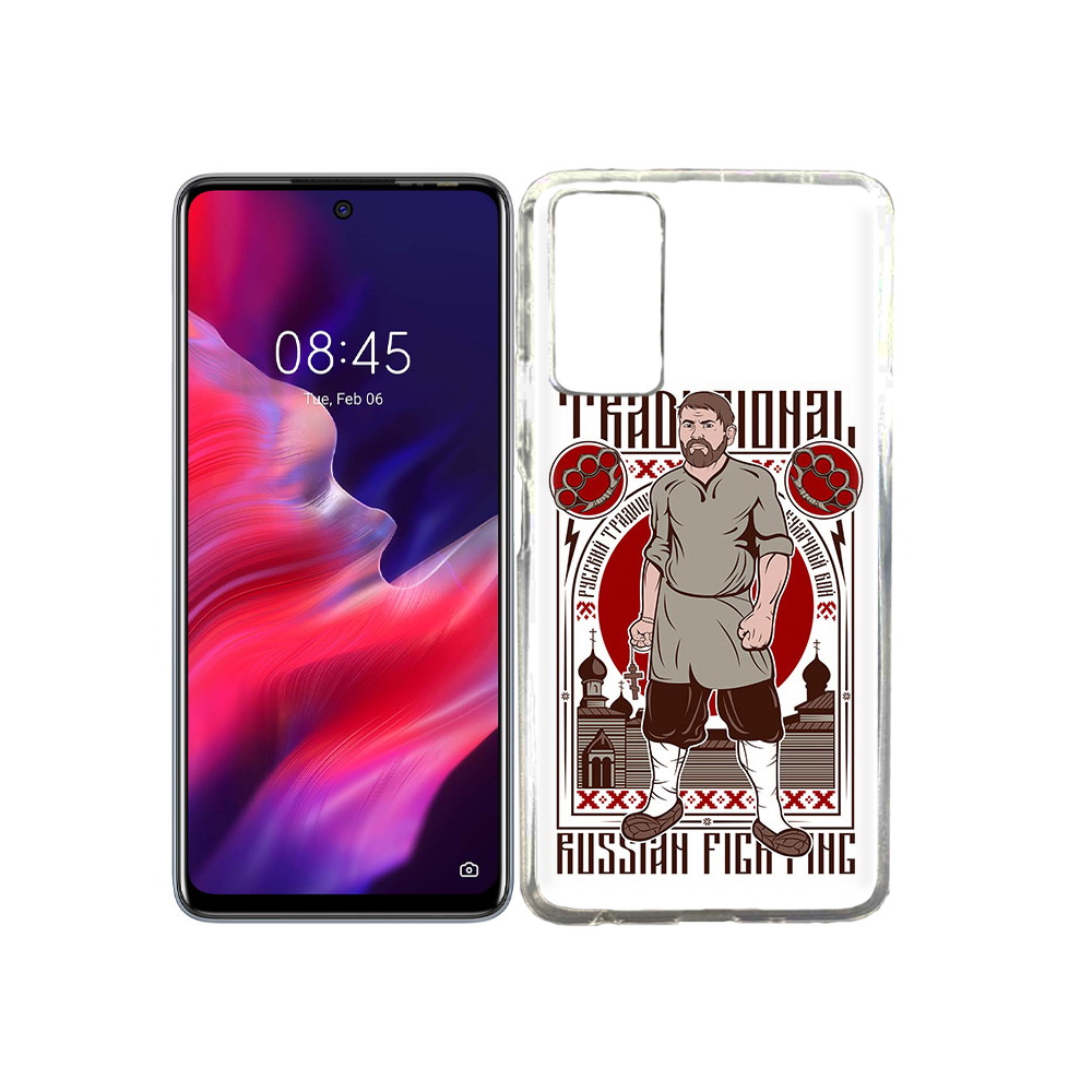 

Чехол MyPads Tocco для Tecno Pova 2 Традициональный мужчина, Прозрачный, Tocco