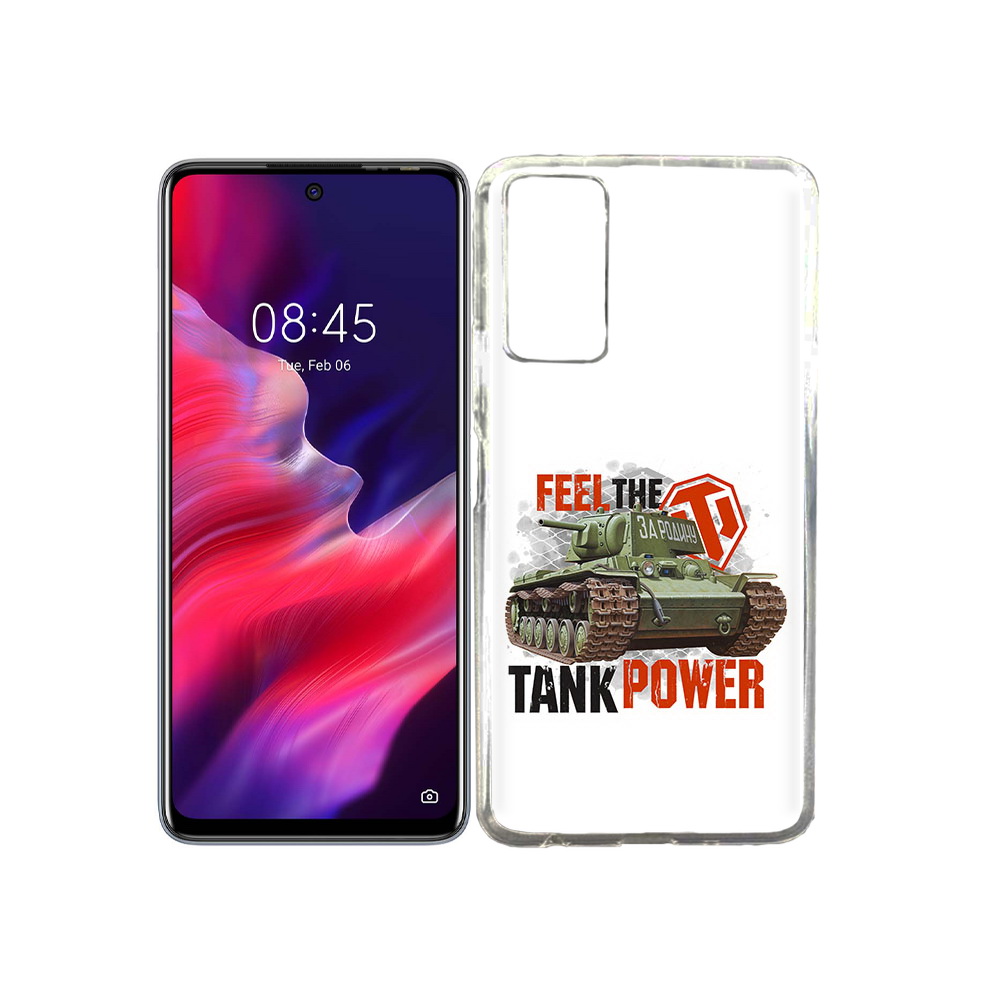 

Чехол MyPads Tocco для Tecno Pova 2 Танк, Прозрачный, Tocco