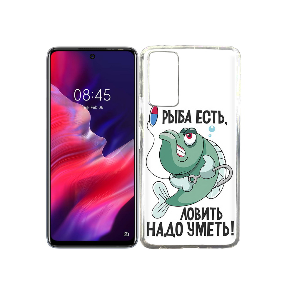 

Чехол MyPads Tocco для Tecno Pova 2 Рыба есть ,ловить надо уметь, Прозрачный, Tocco