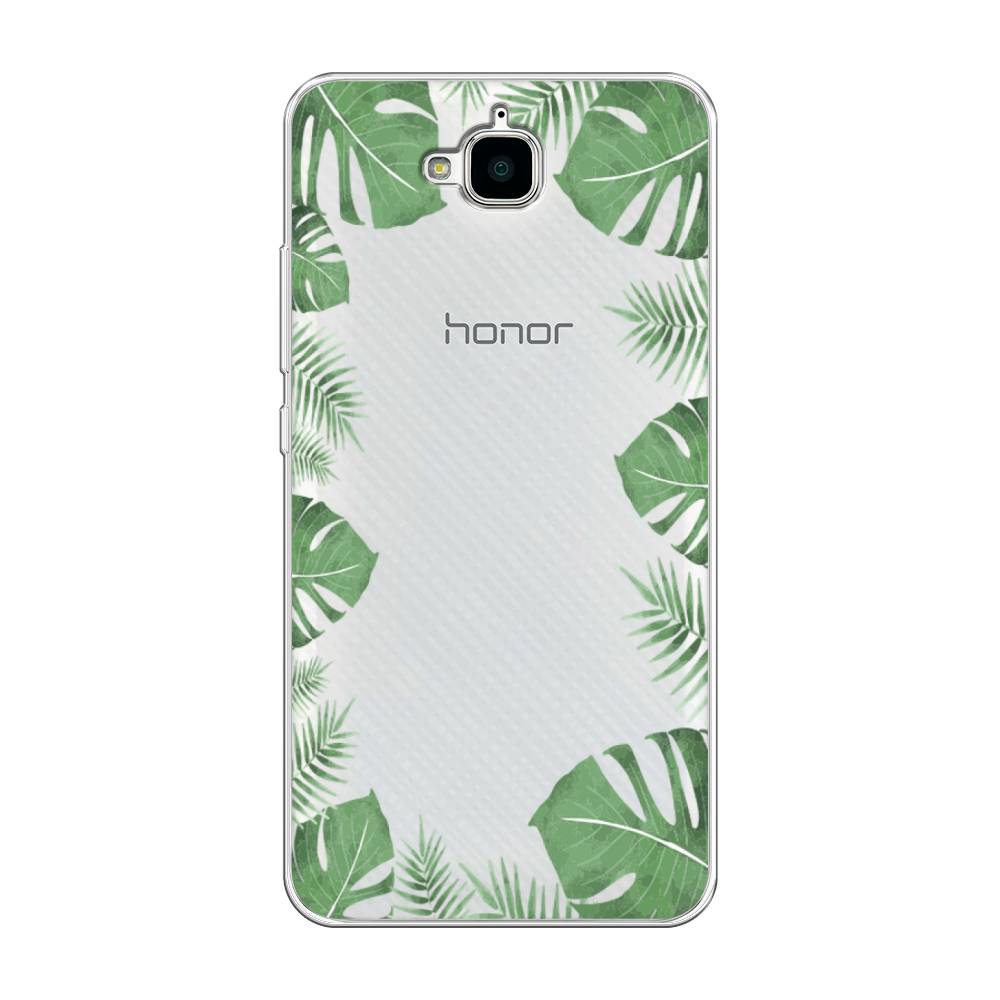 

Чехол Awog на Honor 4C Pro "Листья папоротника рамка", Разноцветный, 63250-8