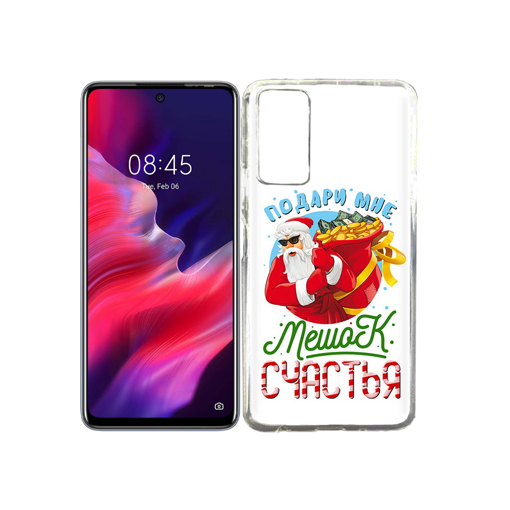 

Чехол MyPads Tocco для Tecno Pova 2 Подарите мне мешок денег, Прозрачный, Tocco