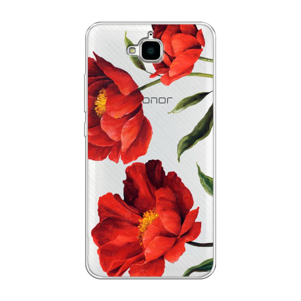 

Чехол Awog на Honor 4C Pro "Красные маки", Разноцветный, 63250-8