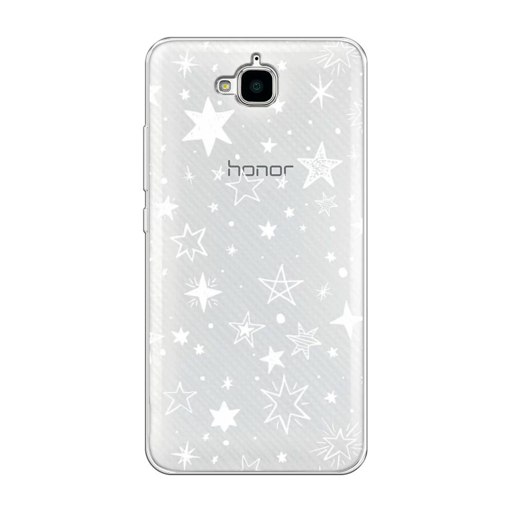 

Чехол Awog на Honor 4C Pro "Звездочки графика белая", Разноцветный, 63250-7