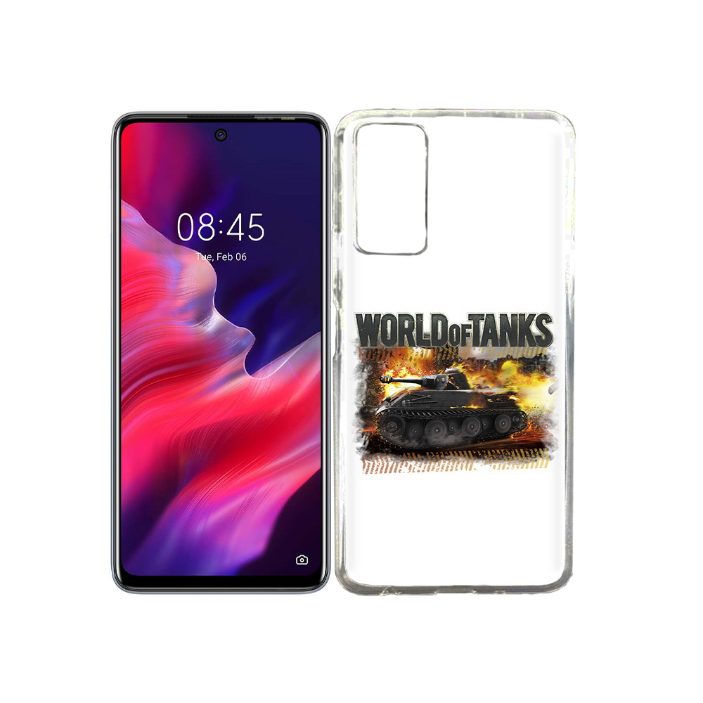

Чехол MyPads Tocco для Tecno Pova 2 Мир танков-2, Прозрачный, Tocco