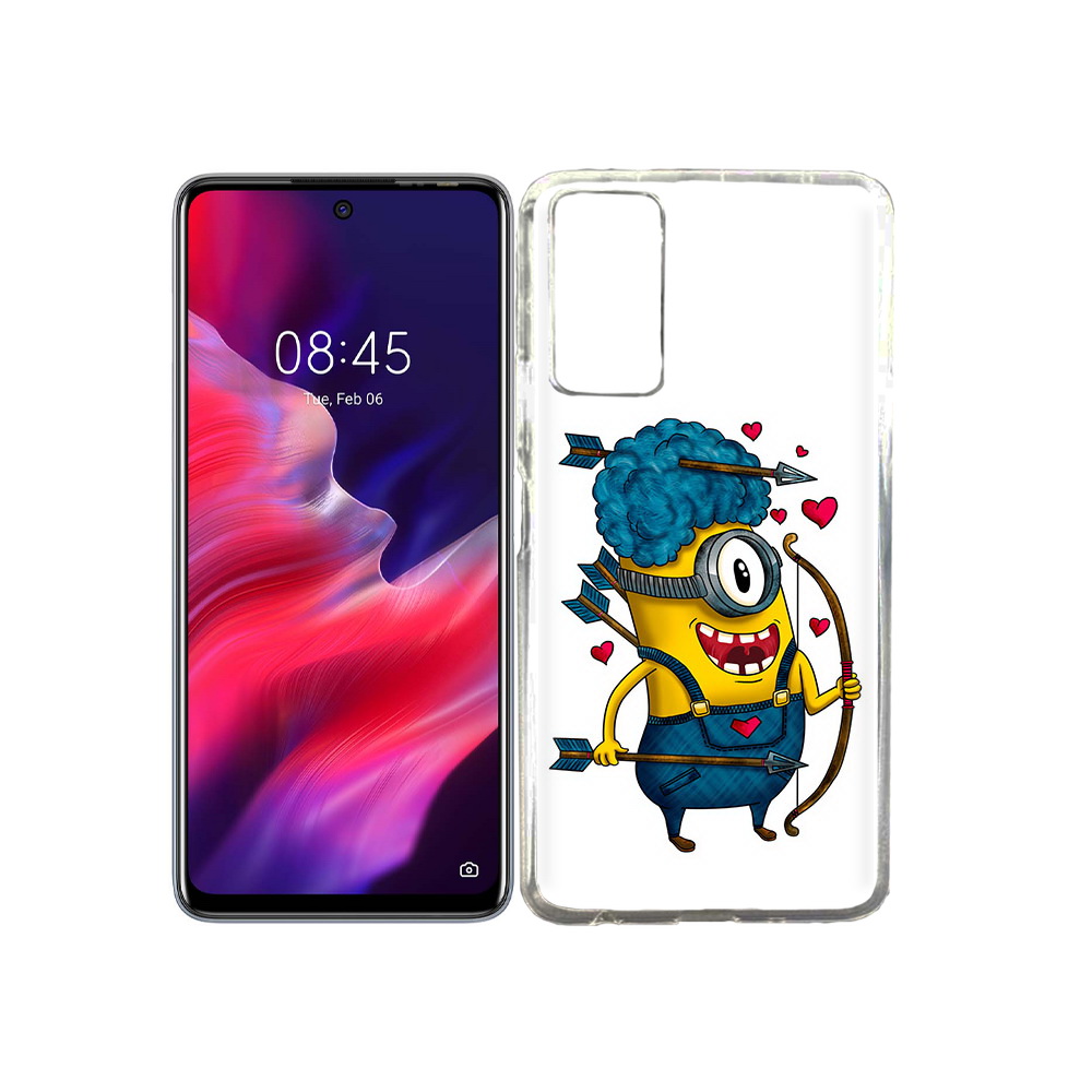 

Чехол MyPads Tocco для Tecno Pova 2 Миньон купидон, Прозрачный, Tocco