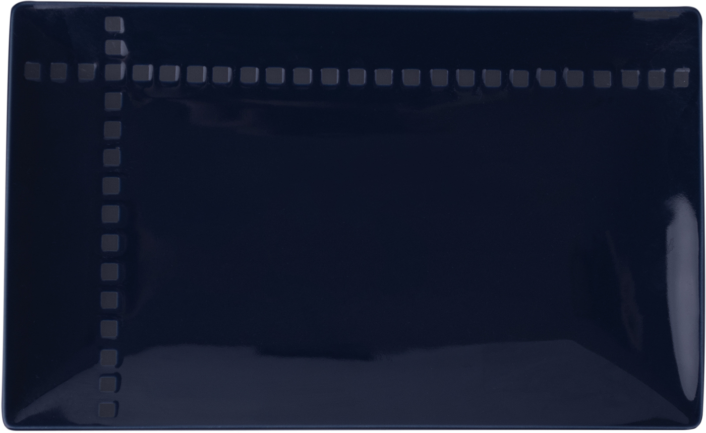 фото Блюдо arcoroc вьюпоинт прямоугольное 280х170х30мм фарфор синий