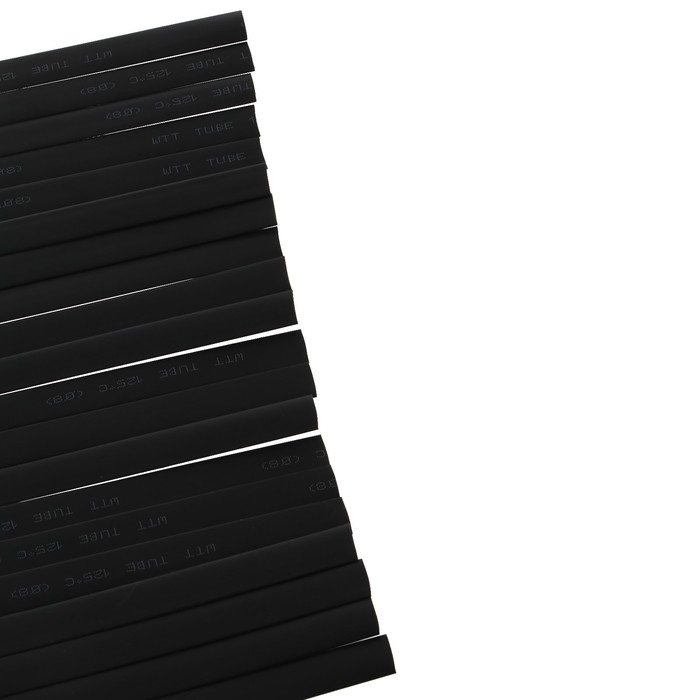 фото Luazon lighting термоусаживаемая трубка 8/4 мм, черная, упаковка 20 шт. по 1 м