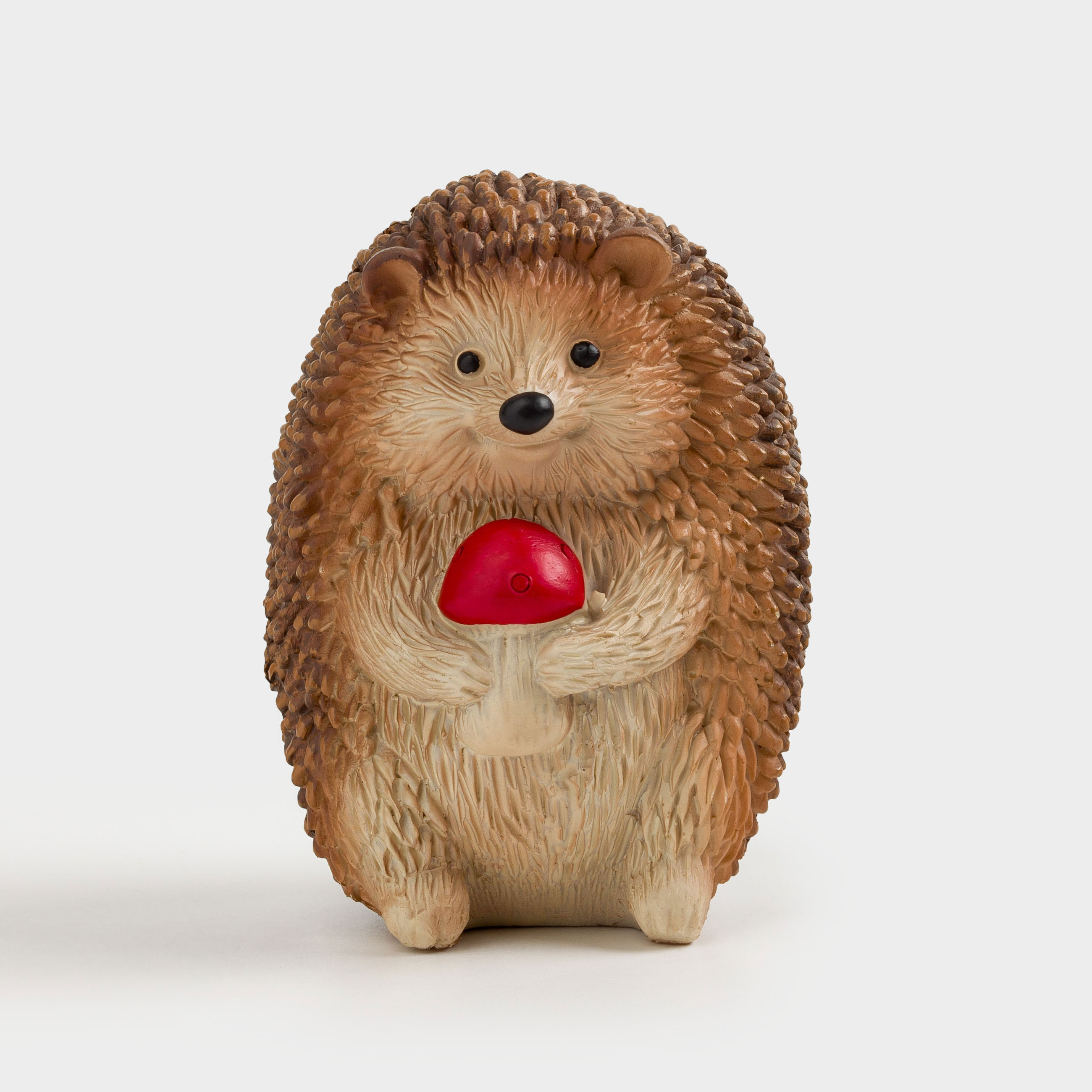 

Статуэтка, 11 см, полирезин, Ежик с грибом, Hedgehog, Коричневый
