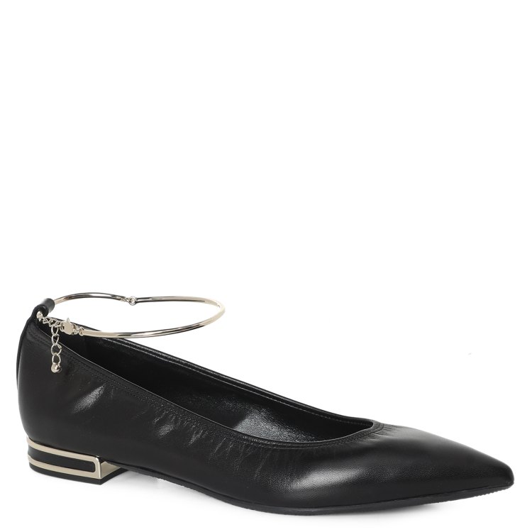 

Балетки женские Casadei 1A234U010 черные 37 EU, 1A234U010
