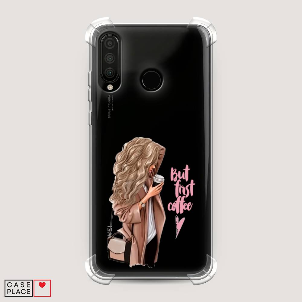 

Чехол Awog "Девушка с кофе" для Honor 20S