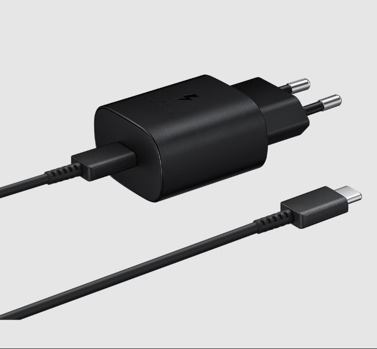 Сетевое зарядное устройство Samsung Super Fast Charger USB Type-C 25W + Cable Type-C 3A