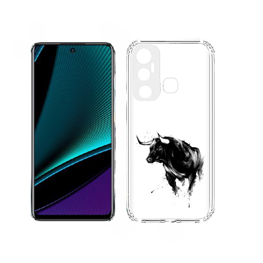 

Чехол MyPads бык для Infinix Hot 11, Прозрачный, Tocco