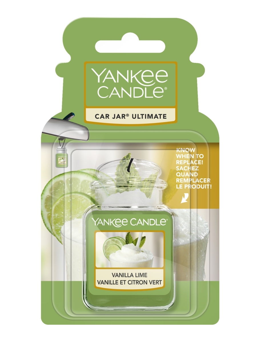 фото Yankee candle гелевый ароматизатор для автомобиля vanilla lime