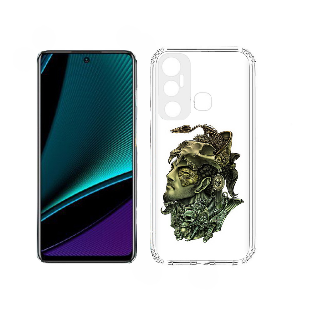 

Чехол MyPads бронзовый воин для Infinix Hot 11, Прозрачный, Tocco