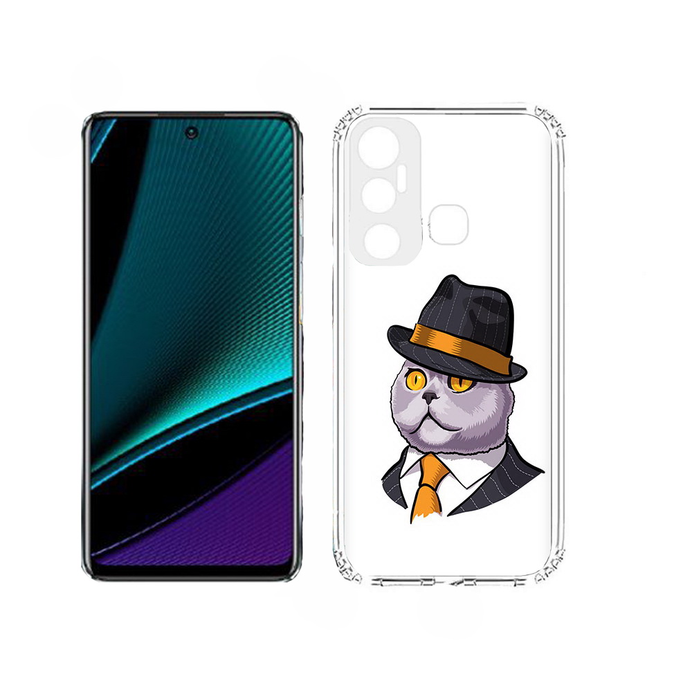 

Чехол MyPads британец для Infinix Hot 11, Прозрачный, Tocco